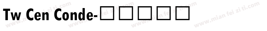Tw Cen Conde字体转换